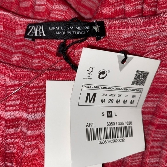 Zara NWT bloggers favorite ribbed open back midi bodycon knit dress SIZE MEDIUM - Picture 5 of 8